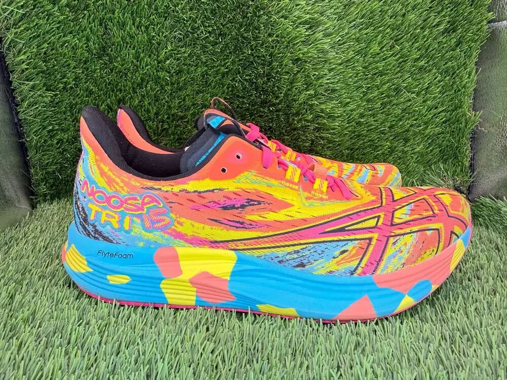 Asics Noosa Tri 15 1012B429 Athletic Sneaker Womens 9.5 Pink Mesh Sports Jogging